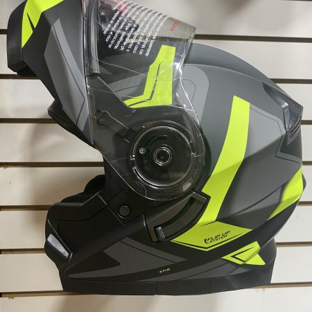 Casco GHB BLD-160 ABATIBLE BLACK FLUOR YELLOW MATE
