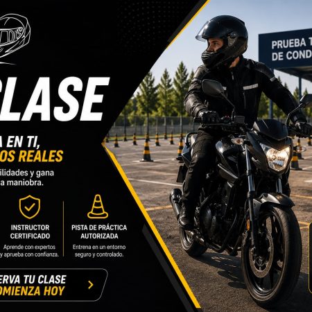 Clase de conducción en Moto
